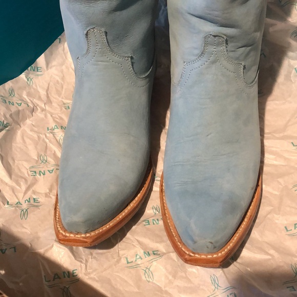 LANE Boots  Emma Jane Powder Blue sz7 - Picture 2 of 4